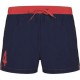 Short de Bain N°4 Marine et Rouge 