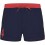 Short de Bain N°4 Marine et Rouge 