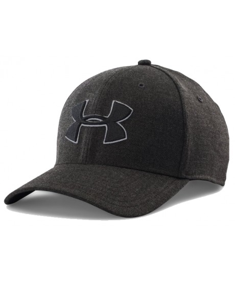 Casquette Under Armour Noire Logo Noir bordé blanc