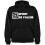 Sweat capuche "Valeur" Noir/Blanc