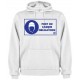 Sweat capuche"Casque" Blanc