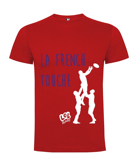 Tee Shirt "La French Touche" LoLRugby Rouge