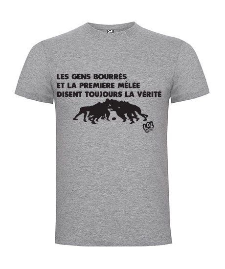 Tee Shirt "Vérité" LoLRugby Gris