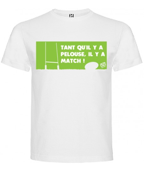 Tee Shirt "Pelouse" LoLRugby Blanc