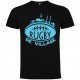 Tee Shirt "Village" LoLRugby Noir/Bleu ciel