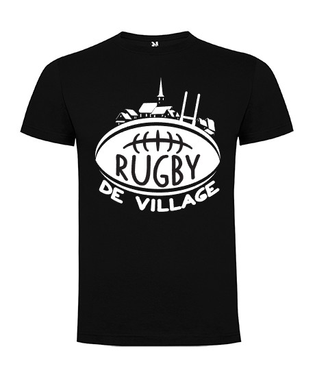 Tee Shirt "Village" LoLRugby Noir/Blanc