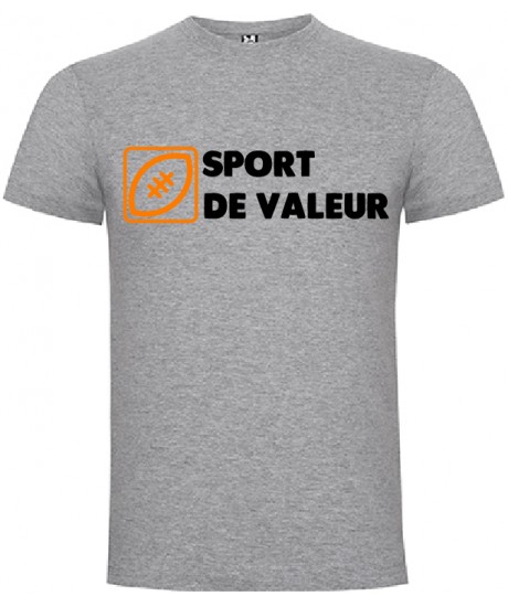 Tee Shirt "Valeur" LoLRugby Gris