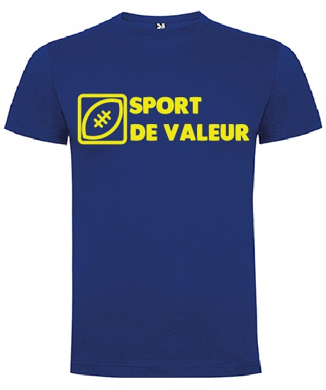 Tee Shirt "Valeur" LoLRugby Bleu
