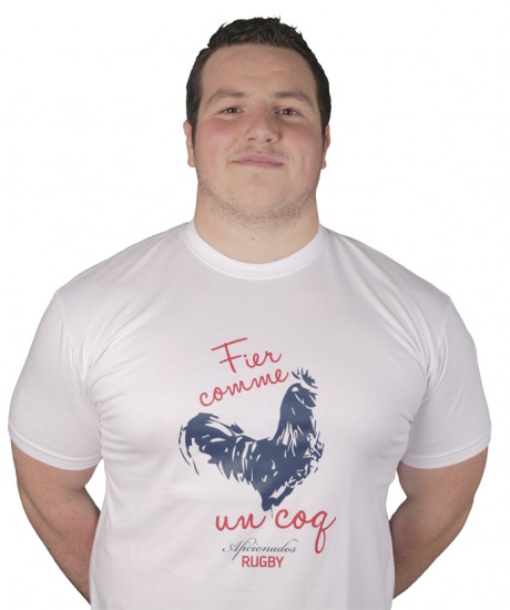 Tee shirt Aficionados "Fier" Blanc