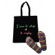 Tote Bag + Tongs  Noir & Multicolore