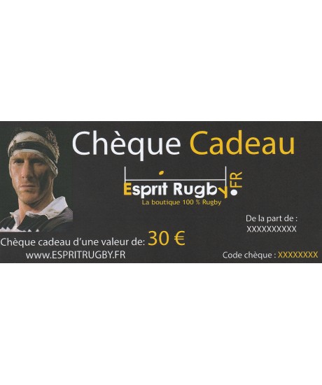 chèque cadeau 30 €