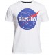 Tee Shirt Rugby Division " SPACE" Blanc