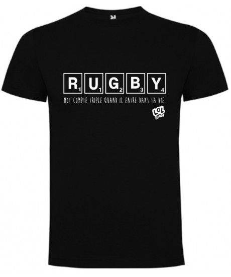 Tee shirt LoL Rugby "SCRABL" Noir