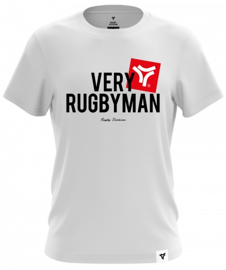 Tee Shirt Rugby Division "VERY" Blanc