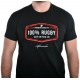 Tee shirt Aficionados "100%Rugby" Noir