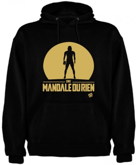 Sweat capuche "Mando" Noir/or