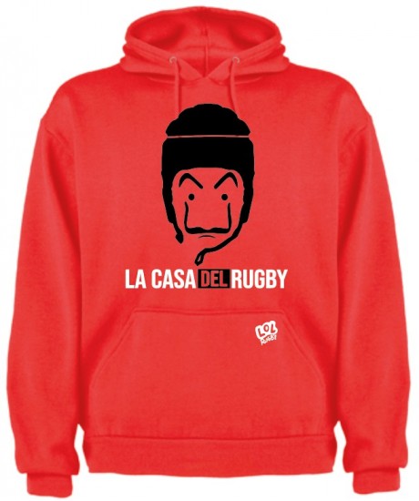 Sweat capuche "casa" Rouge