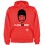 Sweat capuche "casa" Rouge