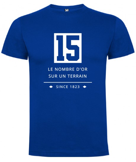 Tee shirt  "Quinze " Bleu