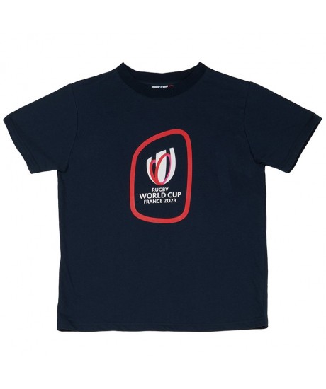 T-Shirt Coupe Du Monde De Rugby France 2023 Enfant Bleu