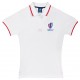 Polo Rugby Femme Logo Coupe Du Monde De Rugby France 2023 Blanc