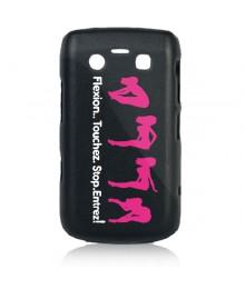 Coque Blackberry Bold 9700 " Flexion noir"