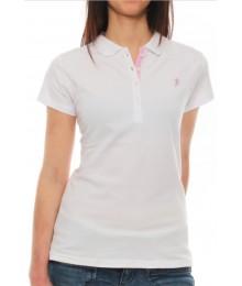 Polo femme Ruckfield Blanc vichy