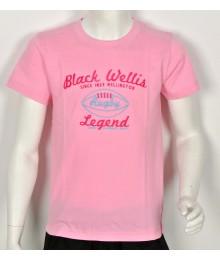 Tee Shirt Black Wellis Rose