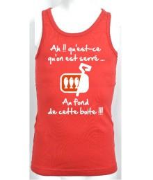 Débardeur Junior "Sardines" Rouge/Blanc