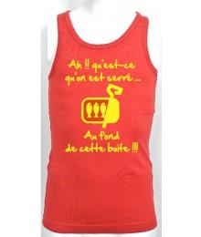 Débardeur Junior "Sardines" Rouge/Jaune