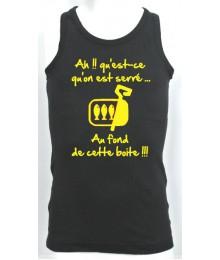 Débardeur Junior "Sardines" Noir/Jaune