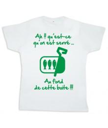 Tee shirt Rugby bébé "Sardines" Blanc/Vert