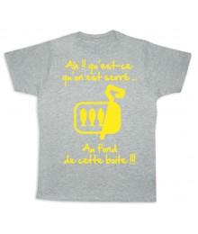 Tee shirt Rugby bébé "Sardines" Gris/Jaune