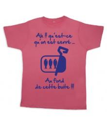 Tee shirt Rugby bébé "Sardines" Rose/Bleu
