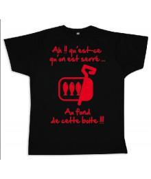 Tee shirt Rugby bébé "Sardines" Noir/Rouge