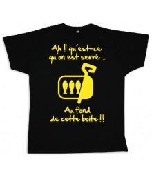 Tee shirt Rugby bébé "Sardines" Noir/Jaune