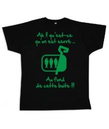 Tee shirt Rugby bébé "Sardines" Noir/Vert