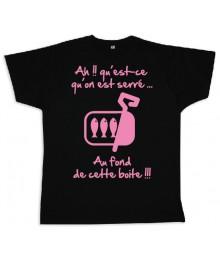 Tee shirt Rugby bébé "Sardines" Noir/Rose