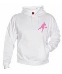 Sweat Capuche Rugby Essentiels Blanc