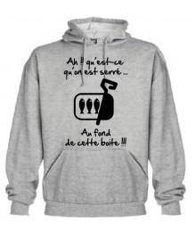 Sweat Capuche "Sardines" Gris