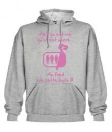 Sweat Capuche Junior "Sardines" Gris