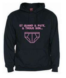 Sweat rugby Slip noir