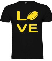 Tee shirt Love Rugby Noir