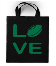 Sac en toile Love Rugby Noir/ Vert 