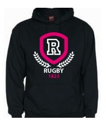 Sweat Rugby Laurier Noir 