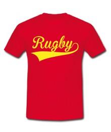 Tee shirt Rugby Rouge