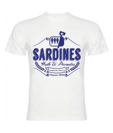 Tee Shirt Sardines 2 Blanc