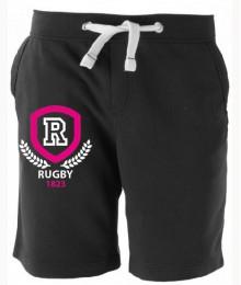 Bermuda Molleton Rugby Laurier Noir