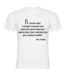 Tee Shirt Dico du Rugby n°15