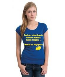 Tee shirt Maman de Rugbyman Bleu